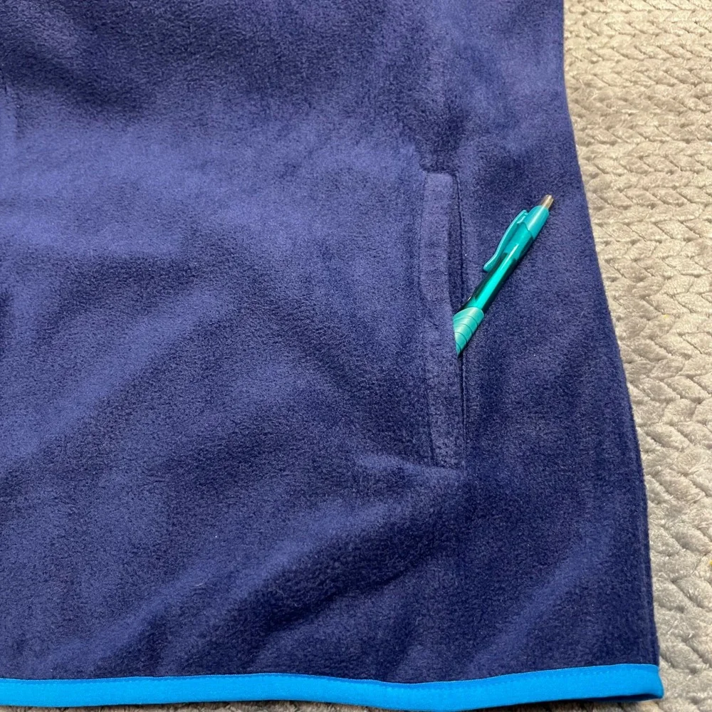 Crown & Ivy Fleece‎ Vest Mens Navy Blue Full Zip Sleeveless Jacket NEW Size XXL